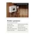 thumbnail image 2 of Mini Electric Water Heater LCD 5500W Tankless Instantaneous Home Bathroom Shower Hot Water Fast Heating Remote Control ,Digital Temperature Display, 2 of 7