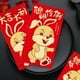thumbnail image 5 of Farfi 6 uds sobres rojos diseño dorado papel con patrón de conejito de dibujos animados 2023 Festival del año del conejo chino Hongbao bolsillo para dinero para niños, 5 of 5
