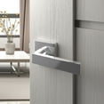 thumbnail image 2 of 6 Pack Door Lever Handle and Lock Set Crown Passage by Villar Home Designs Black, 2 of 5