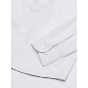 IZOD WHITE Boys' Long Sleeve Solid Button-Down Oxford Shirt, US 6