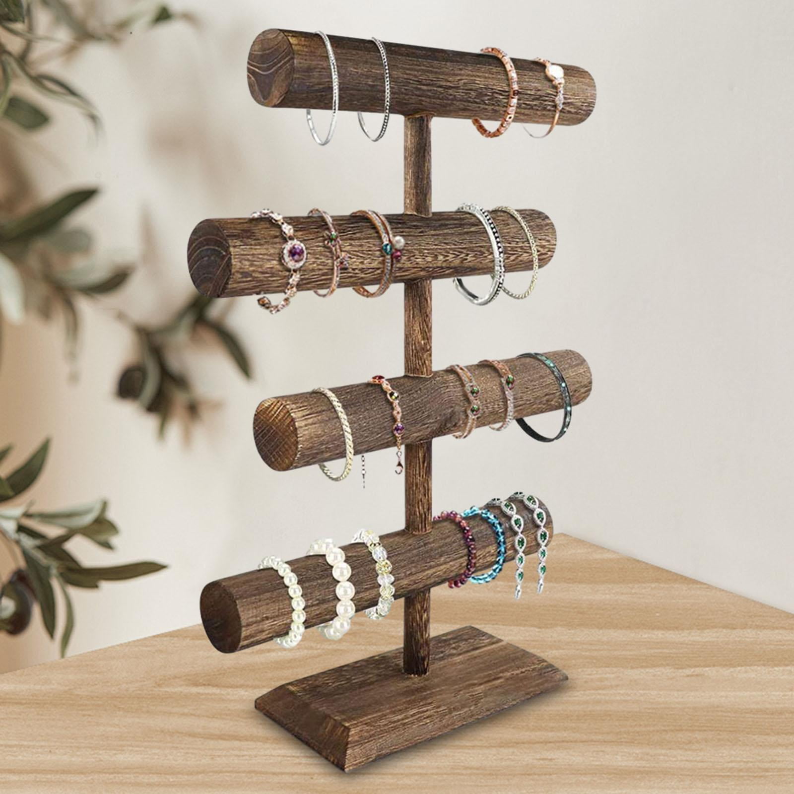 Segolike Bangle Bracelet Holder Jewelry Storage Organizer 4 Tiers Necklace Hanger Watch Display Stand for Shopping Mall Tradeshow Home