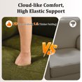 thumbnail image 5 of Miniyam Plush Power Recliner in Green, 7-Zone Body Support & Silent Recline with Memory Remote for Bedroom, 5 of 12