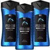 Axe Oxygen Revitalizing, 2 in 1 Body Wash & Shampoo,Re-load, Pack of 3, (13.52 Fl. Oz/400 ml Each)