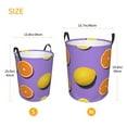 thumbnail image 5 of Balery Yellow Lemon And Orange Round Laundry Basket with Handles Waterproof Freestanding Laundry Hamper for Clothes Toys in the Dorm and Family-Medium, 5 of 8