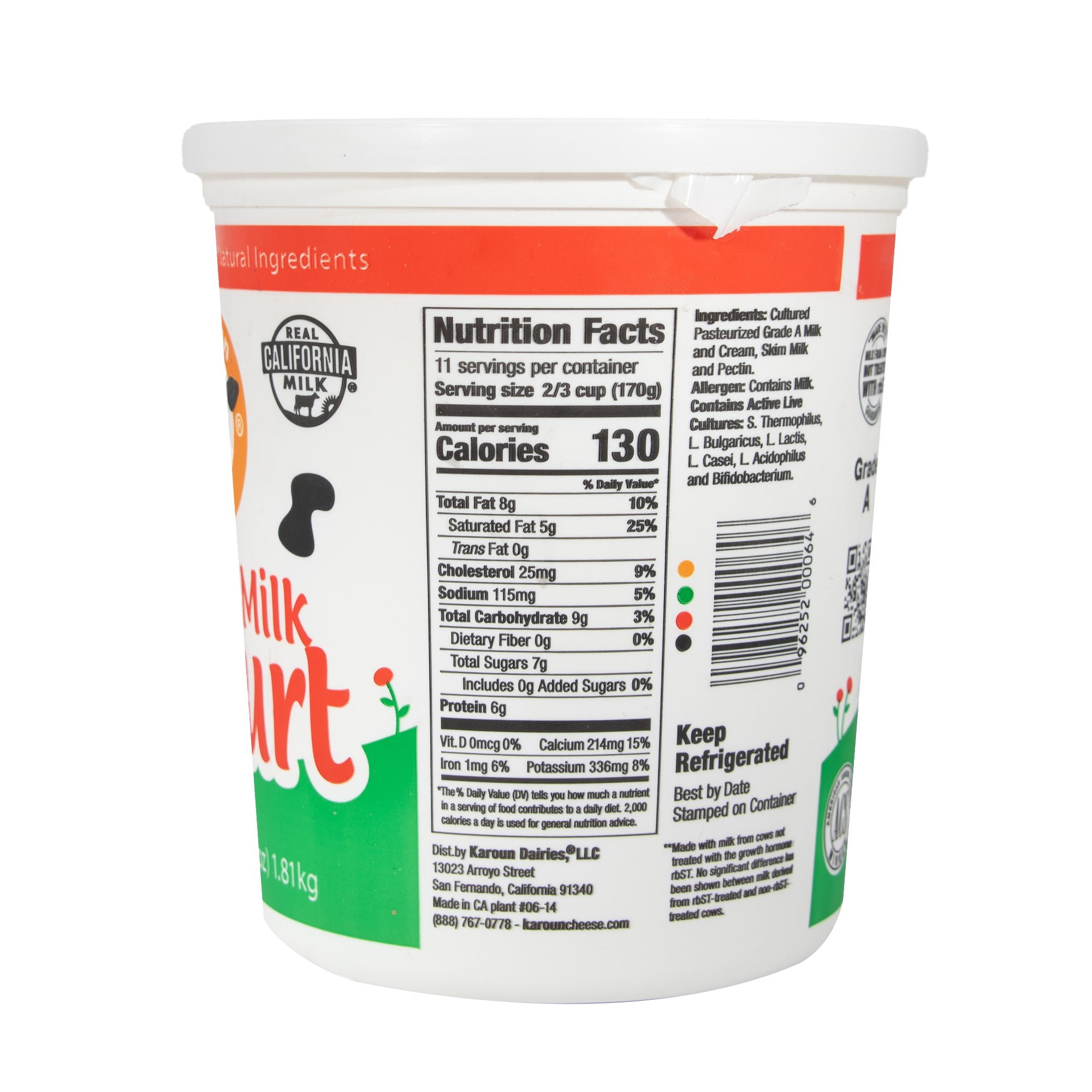 Karoun Whole Milk Yogurt, 64 Oz.