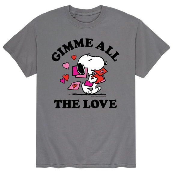 Peanuts - Gimme All The Love - Men's Short Sleeve Graphic T-Shirt