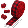 thumbnail image 4 of 5 Pcs Checkered Plaid Ribbon, Gingham Design for Floral, Craft, Holiday Decoration 5CM WIDE, 4 of 4