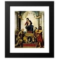thumbnail image 2 of Correggio 12x14 Black Modern Framed Museum Art Print Titled - Madonna with St. Francis (1514), 2 of 5