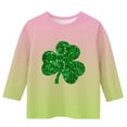 thumbnail image 4 of St.Patrick's Day Agkizg Toddler Baby Girls Summer Tops, Short Sleeve T-shirt for Kids, Toddler Girls 3/4 Sleeve Blouse Tee Children Green Printing Crewneck T Shirts, Sizes 9-10 Years, 4 of 5