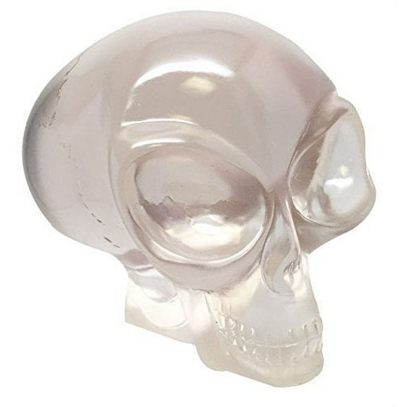Small Clear Translucent Extraterrestrial ET Alien Skull Figurine Collectible