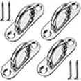 thumbnail image 2 of 4 Pcs 3.1 Inch 304 Stainless Steel Ceiling Hooks Pad Eyes Plate Marine Hardware Hooks with Screws, 2 of 4