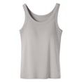 thumbnail image 3 of Shelf Bra Camisoles - Adjustable Spaghetti Strap Tank Top, Basic Layer with Built-in Support, Breathable for Summer/Fall Wear, 3 of 3