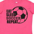 thumbnail image 4 of Inktastic Eat Sleep Soccer Repeat Boys or Girls Toddler T-Shirt, 4 of 5