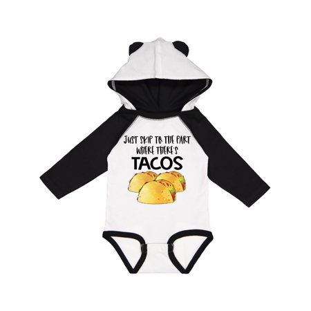 

Inktastic Just Skip to the Part Where There s Tacos Gift Baby Boy or Baby Girl Long Sleeve Bodysuit