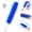 Blue, variant on Bendable Microfiber Head, Reusable & Washable Cobweb Duster Brush for Ceiling Fans, Vents, Blinds, AC, Car & Furniture