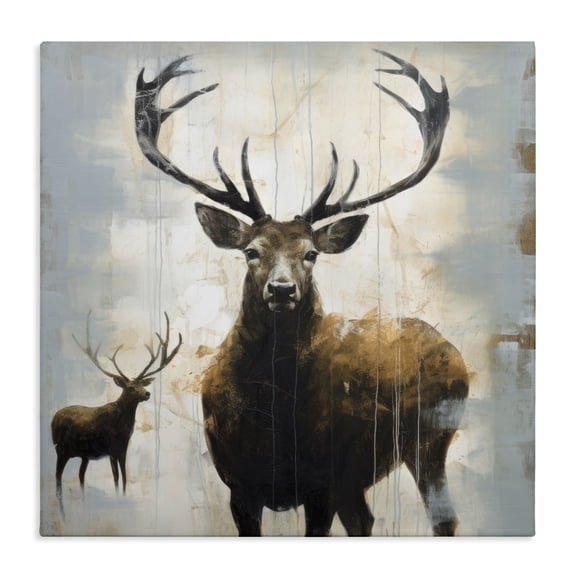 Stupell Industries Farmhouse Spirit of the Wild Deer Canvas Art, 24 x 24, by Lazar Studio