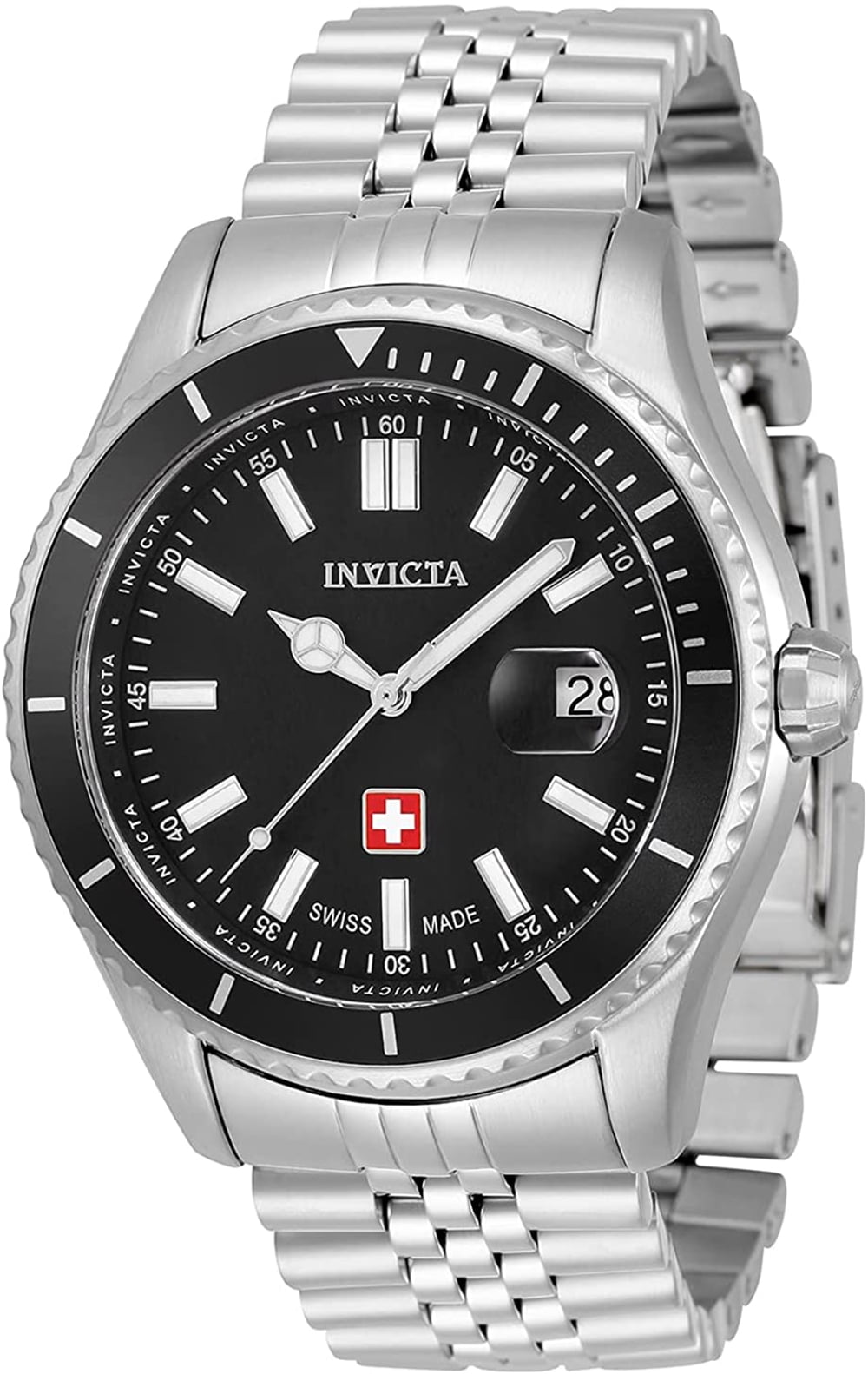 Invicta Invicta Men's Pro Diver Swiss Quartz 100m Black Dial