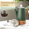 thumbnail image 5 of Mixpresso Electric 10 Cup Coffee Percolator Stainless Steel, Green, 5 of 8