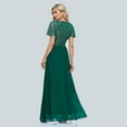 thumbnail image 6 of 2023 New Women Green Evening Dresses Elegant V-Neck Sequins Chiffon Formal Gown Robe Vestidos De fiesta Dress For Wedding Party, 6 of 8