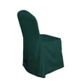 thumbnail image 6 of Efavormart 10PCS | Round Top Hunter Emerald Green Polyester Banquet Chair Covers Linen Dinning Chair slipcover For Wedding Party Event Catering, 6 of 11