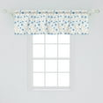 thumbnail image 2 of Ambesonne Nature Window Valance, Field Flowers Swirls, 54" X 18", Blue Reseda Green, 2 of 3
