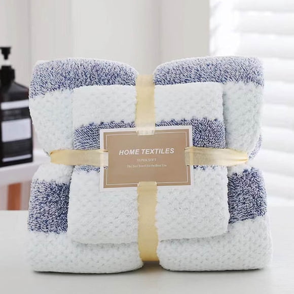 Toalla de baño y toalla facial de algodón | Juego de toallas suaves y absorbentes | Toalla de baño de secado rápido para la ducha diaria