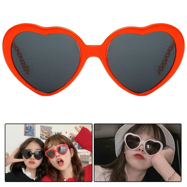 Gafas de terre de para mujeres, hombres, festivales, fiestas, rave, luz cambiante, de , gafas , ROJO rojo 1 Yinane anteojos de efectos de luz
