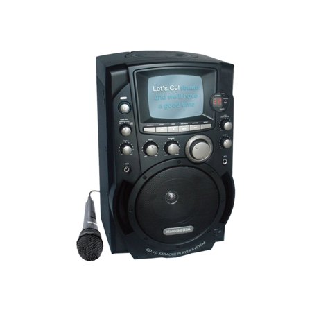 KARAOKE USA GQ753 Portable CD+G Karaoke System with 5.5" B&W Monitor