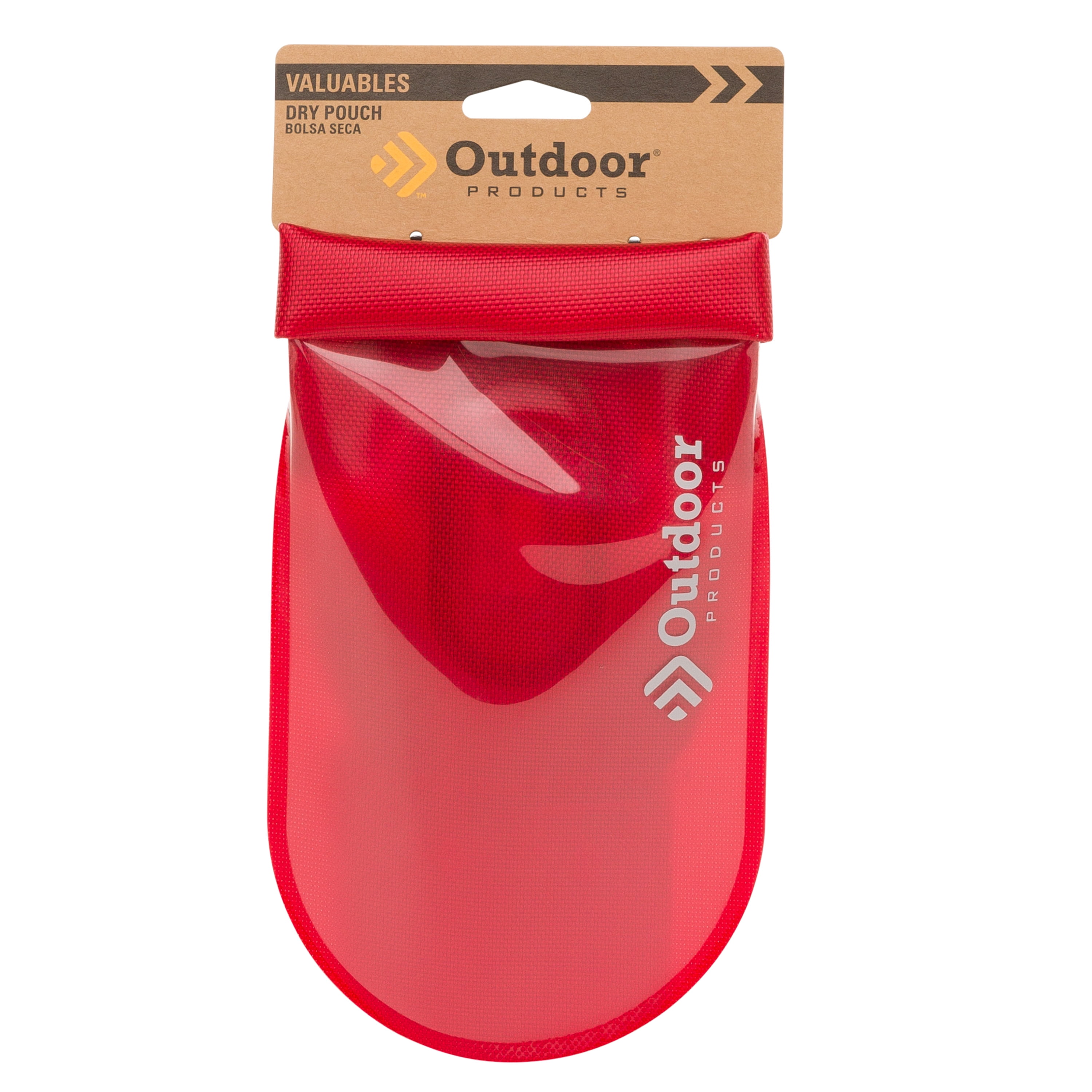 Outdoor Products Valuables Dry Pouch Red Water Tight Gear 
