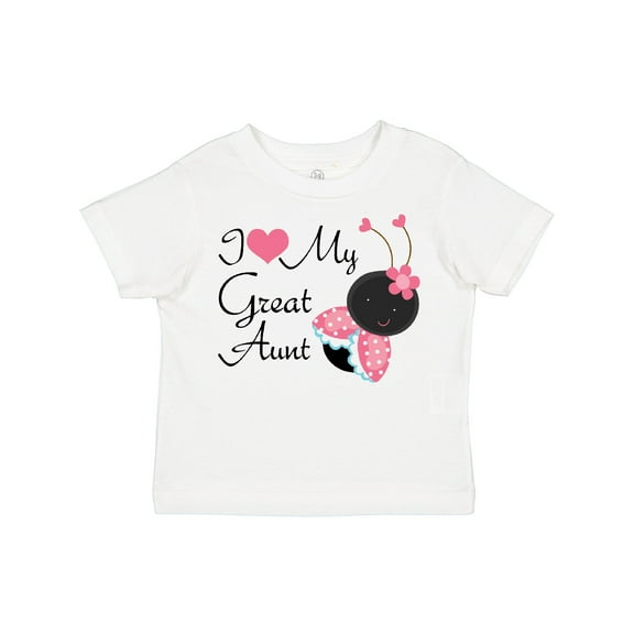 Inktastic I Love My Great Aunt Girls Toddler T-Shirt
