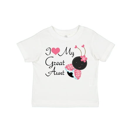 

Inktastic I Love My Great Aunt Girls Toddler T-Shirt