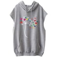 thumbnail image 6 of Yteetum Women's Hooded Sweatshirts Oversized Drawstring Sleeveless Graphic Printed Pullover Hood Sweatshirt Womens Fall Winter Loose Comfy Swetshirts, 6 of 6