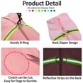 thumbnail image 6 of Dog Fleece Vest,Winter Warm Jacket Sweater with D-Ring,Cold Weather Coat for Small Medium Dogs Cats Dark Pink L, 6 of 6