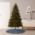thumbnail image 6 of Salouo Cosmos Rockets Christmas Tree Skirt 30" Farmhouse Christmas Decorations Snowman Xmas Tree Skirt Tree Mat for Holiday Party Decor, 6 of 8