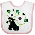 thumbnail image 3 of Inktastic Irish Panda Mom and Cub St Patricks Day Boys or Girls Baby Bib, 3 of 4