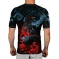 thumbnail image 2 of Raven Fightwear Men's The Unkindness Short Sleeve BJJ Rash Guard MMA Black, 2 of 3