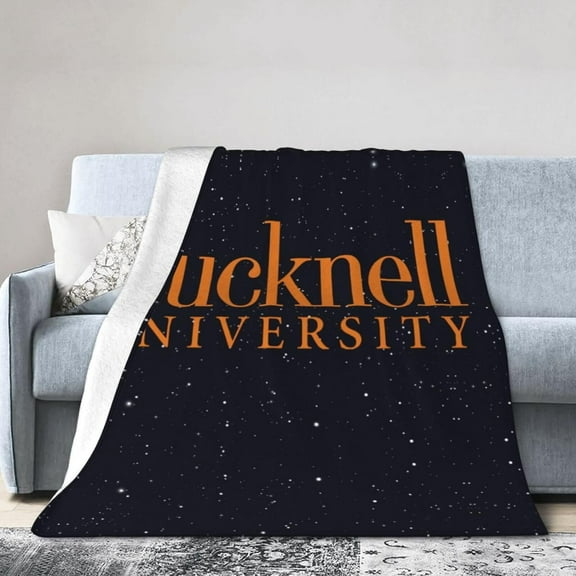 Bucknell University Fleece Blanket, Very Soft Microfiber Flannel Blanket for Couch Warm and Cozy for All Seasons