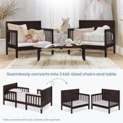 Dream On Me Hudson 3 in 1 Convertible Toddler Bed, Espresso