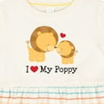 thumbnail image 4 of Inktastic I Love My Poppy Grandpa Girls Baby Dress, 4 of 5