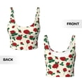 thumbnail image 4 of Yiaed Rose Flowers Print Ladies Waistcoat Women Sports Vest Vest Sports Women Sports Top Yoga Vest for women-Small, 4 of 8