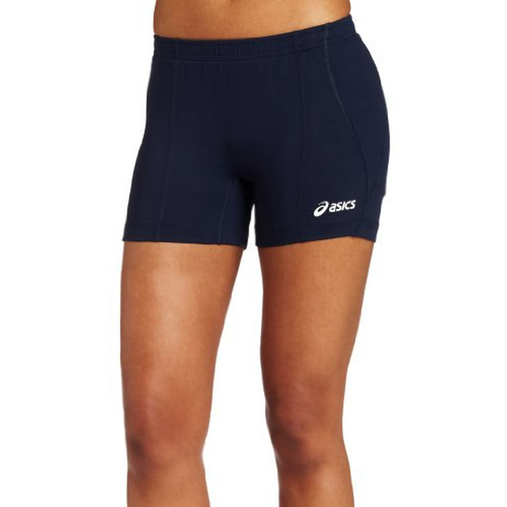 ASICS Women's Baseline Volleyball Shorts, Navy, XXLarge