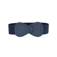 thumbnail image 1 of Unique Bargains Women's Solid Color Interlock 8-Shaped LBuckle Elastic Belts, 1 of 7