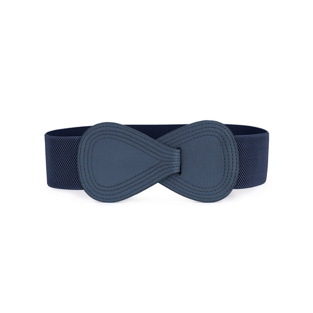 Unique Bargains Ceintures Élastiques à LBuckle pour Femmes en Interlock Uni en Forme de 8