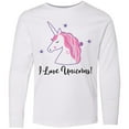 thumbnail image 3 of Inktastic Unicorn Girls Cute Fantasy Long Sleeve Youth T-Shirt, 3 of 5