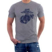 Black Ink Design US Marines USMC Classic Eagle, Globe, & Anchor Men's T-Shirt