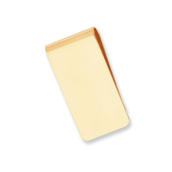 Gold-plated Kelly Waters Polished Rectangle Money Clip QGL8738
