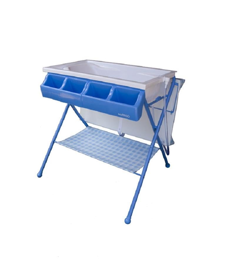 baby bath tub with stand and changing table