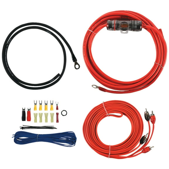T-Spec v6 SERIES 400-Watt 8-Gauge Mini ANL Amp Installation Kit with RCA Cables, V6-RAK8PT