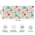 thumbnail image 3 of Pioneer Flower Floral Print Pattern Bathroom Rugs Mat, Non Slip Microfiber Bathroom Rug with Rubber Backing, Soft Mats for Bathroom Floor Tub Shower, 24"x60", 3 of 5