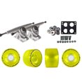 thumbnail image 1 of Randal 180 Raw Longboard Trucks Wheels Package Bigfoot 70mm Pathfinders Yellow, 1 of 2